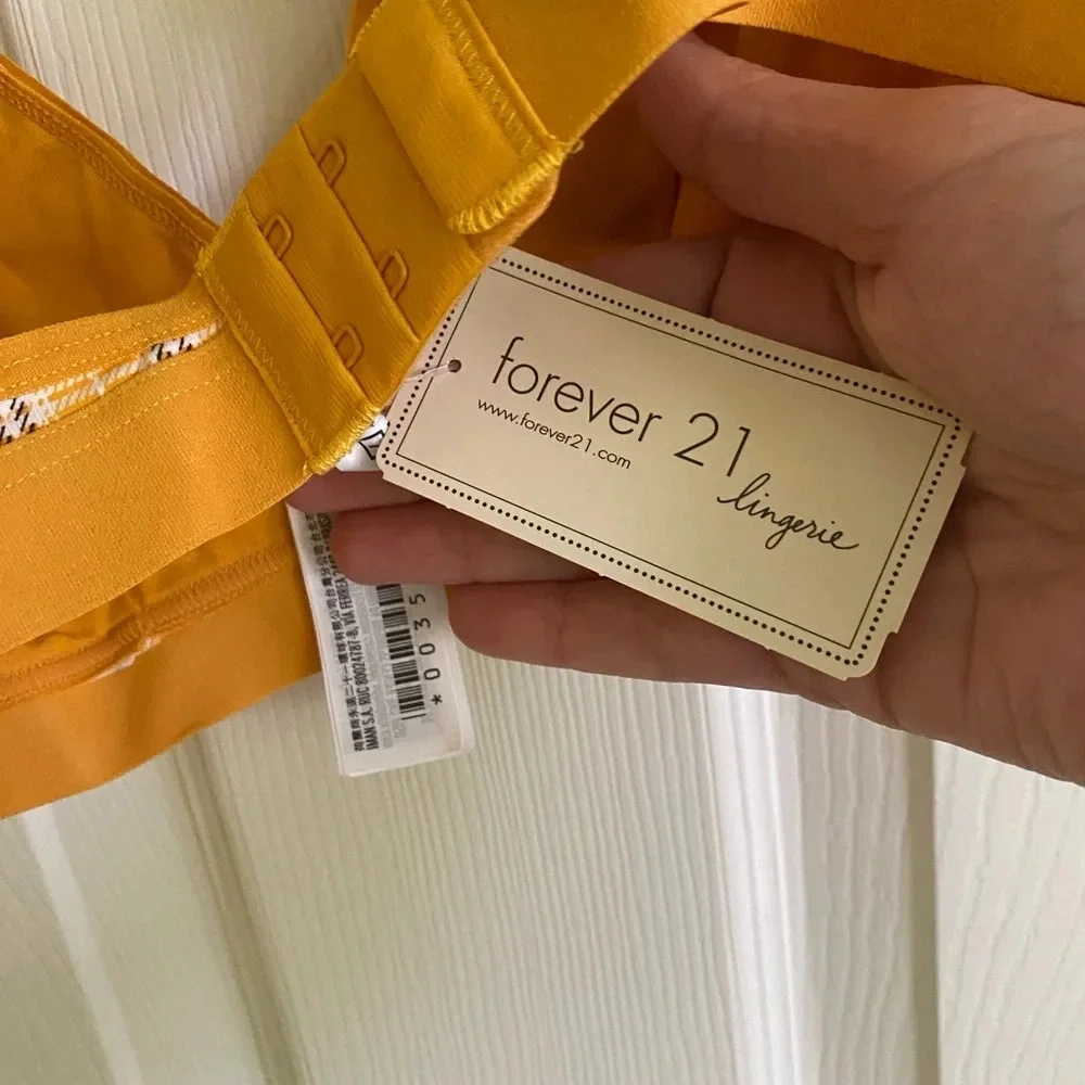 Yellow plaid bralette NWT - Picture 5 of 5